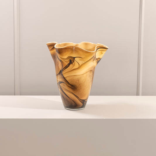 Latte Stone Cam Vazo 30X33CM