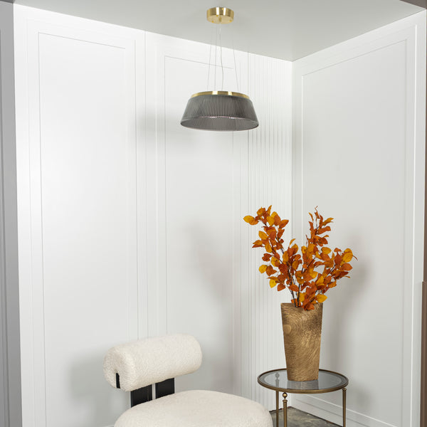 Oyster Tekli Opal Cam Sarkıt Avize - Medium