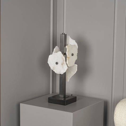 Anvers Mermer Platin Masa Lambası