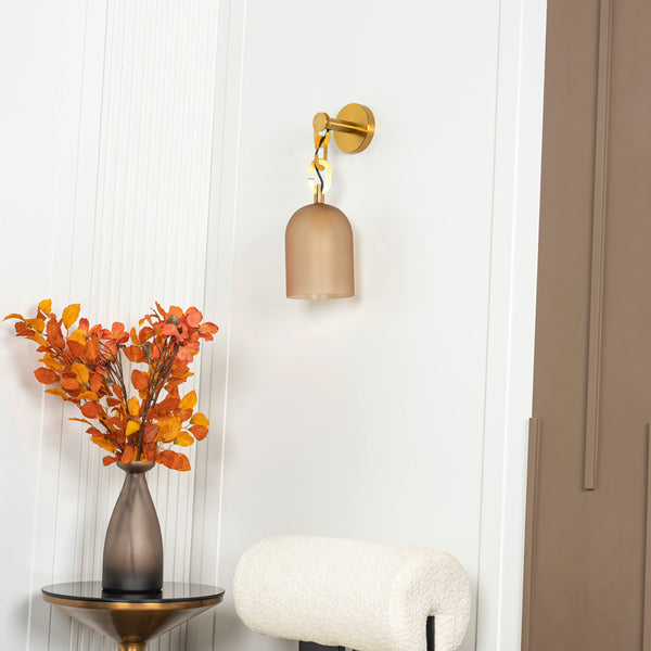 Castel Kahverengi Satina Cam Aplik