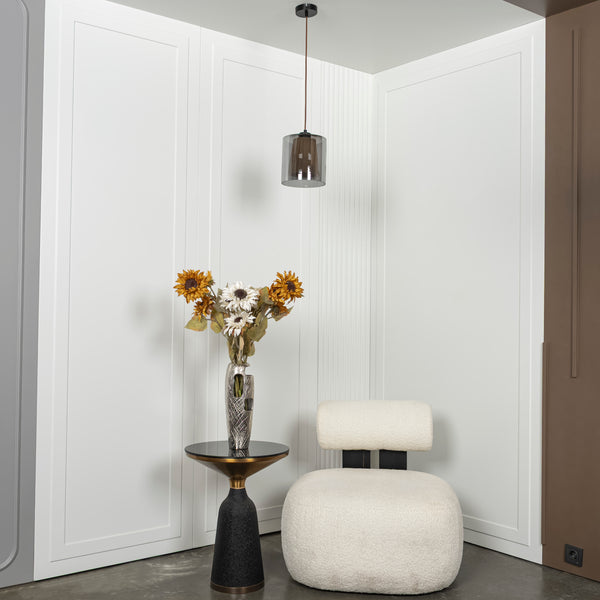 Modina Tekli Füme Cam Sarkıt - Small