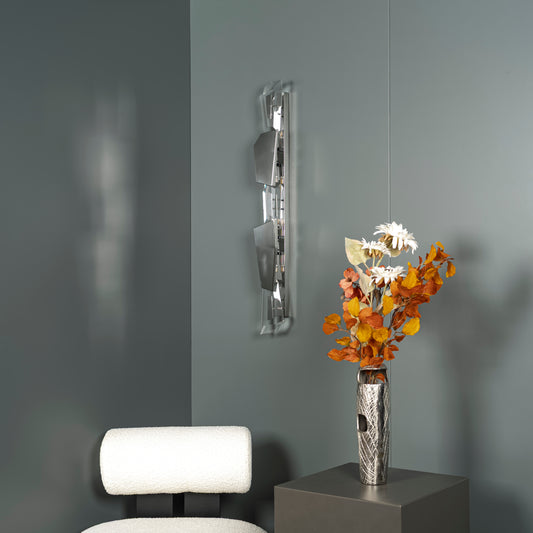 Lucetta Kristal Krom Aplik - Medium