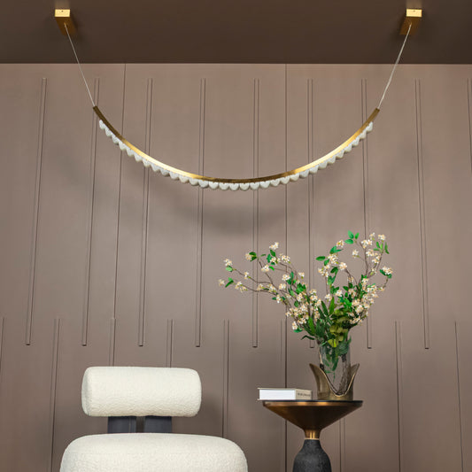 Hugger Eskitme Mermer Dikdörtgen Avize