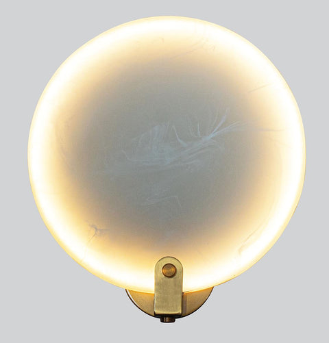 Aspendos Tekli Mermer Eskitme LED Aplik 40 cm