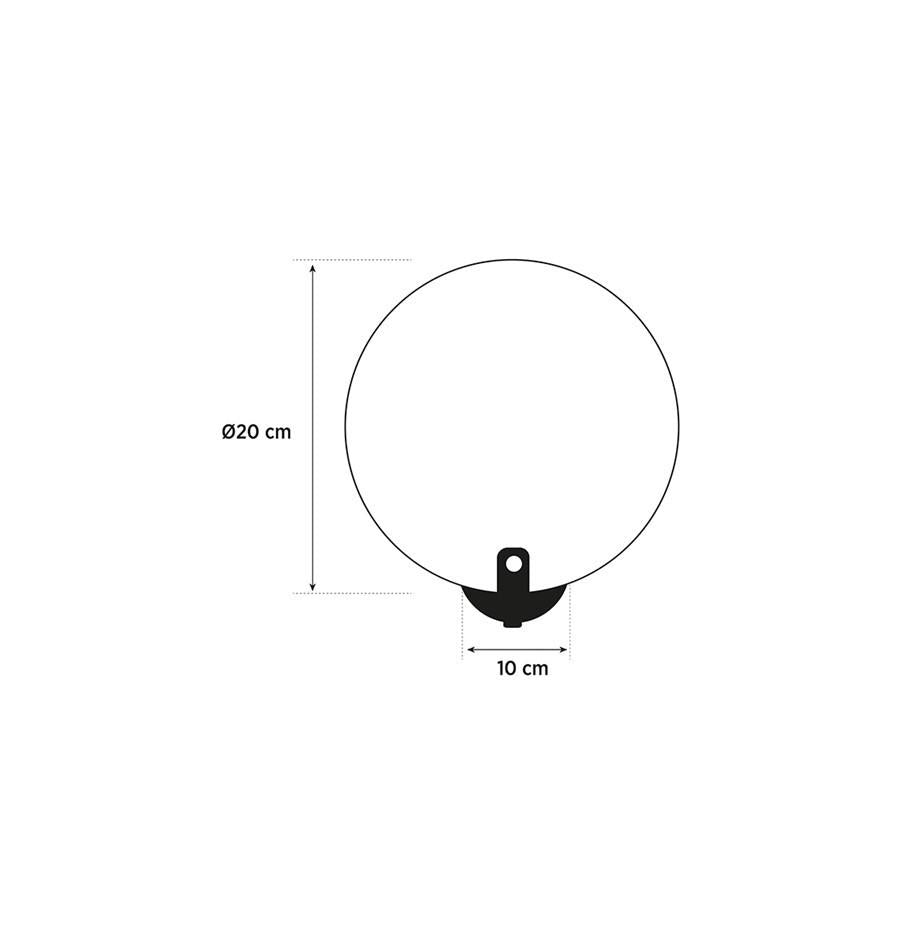 Aspendos Tekli Mermer Eskitme LED Aplik 20 cm