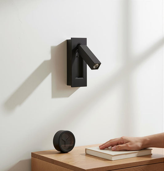 Avveni Mat Siyah Düz Spot 6X16 cm