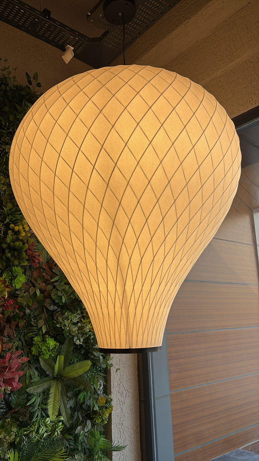 Bubble Beyaz Polimer Balon Sarkıt Avize - 130 cm