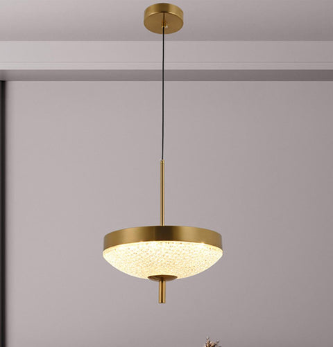 Burkina Eskitme Şeffaf Cam LED Sarkıt Avize 20 cm