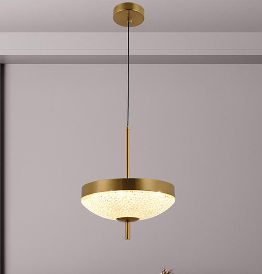 Burkina Eskitme Şeffaf Cam LED Sarkıt Avize 20 cm