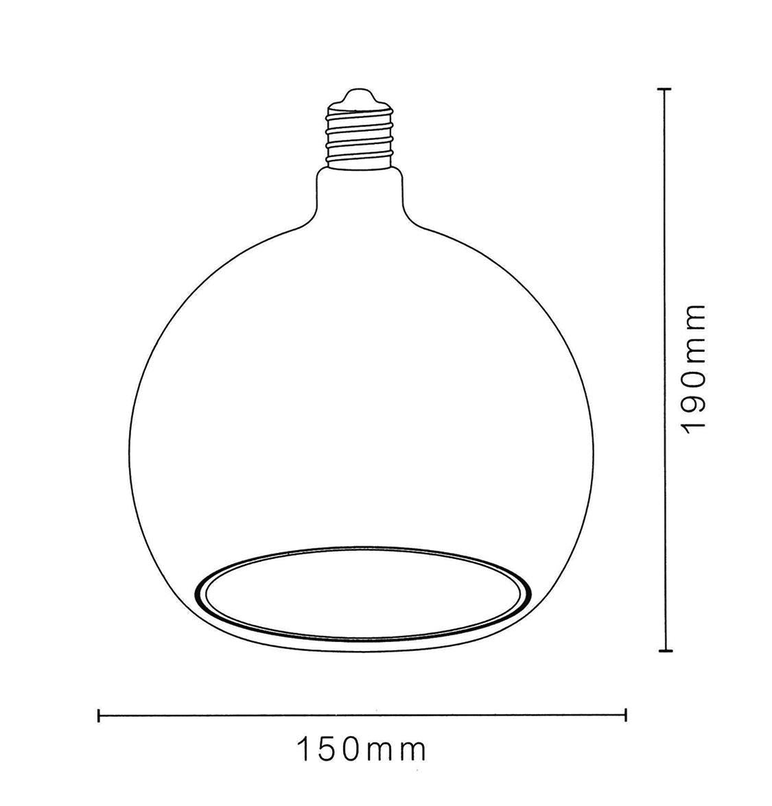 Erd-297 Şerit Filament Led Füme Cam 6W 2500K E27