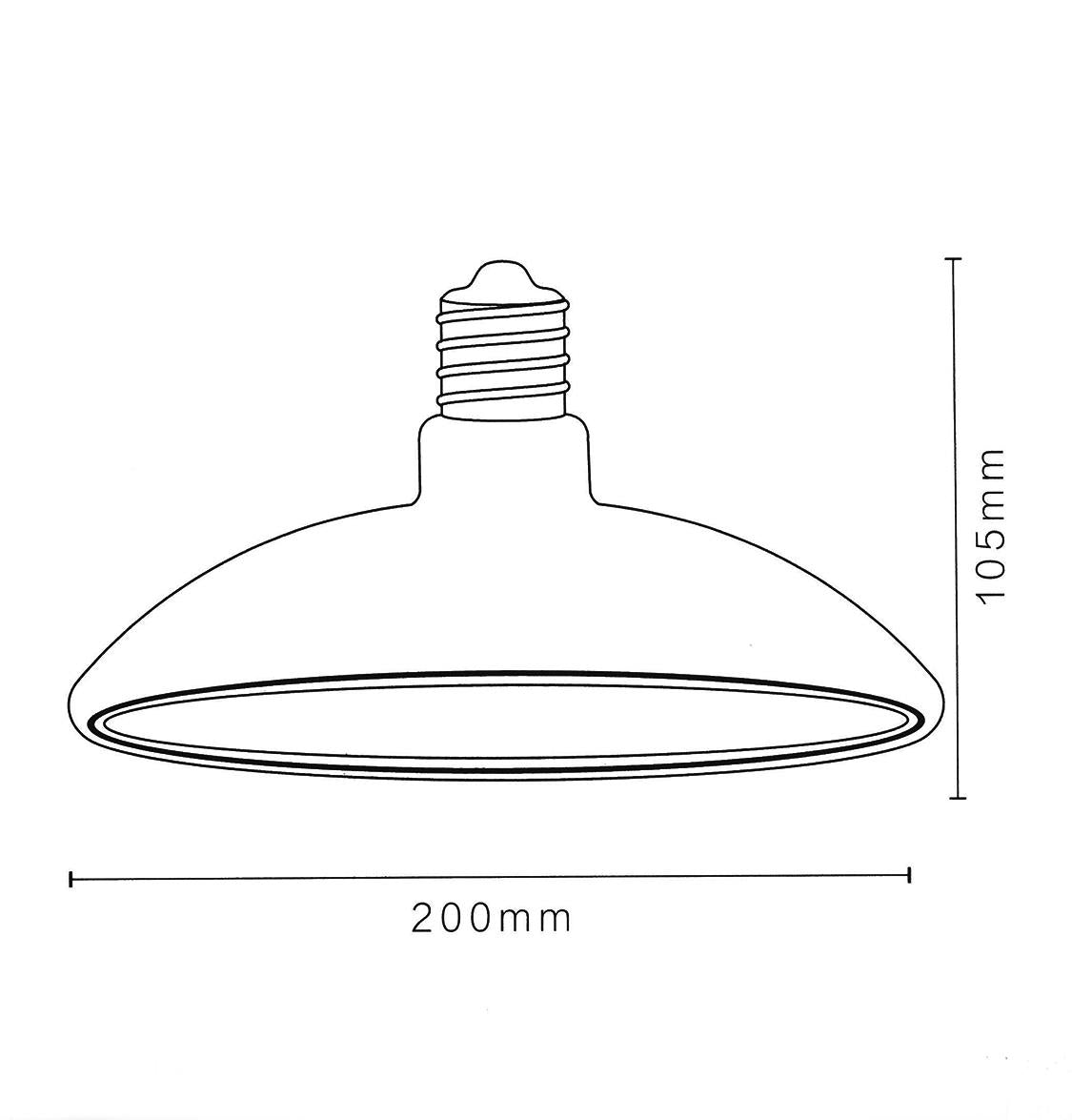 Erd-298 Şerit Filament Led Bal Cam 6W 2500K E27