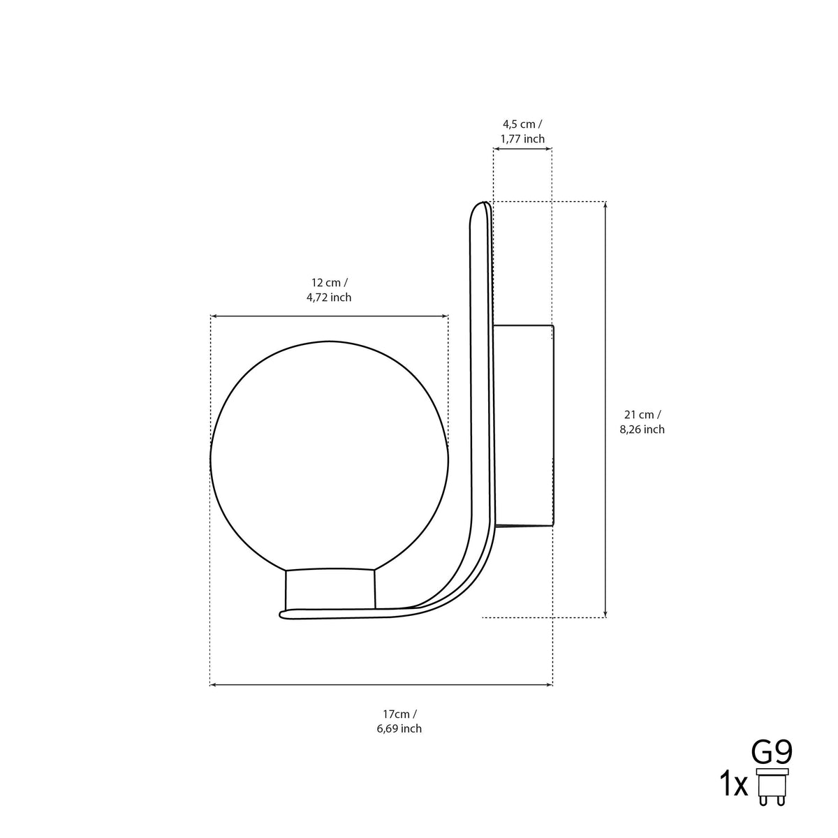 Havana Krom Platin Tekli Soft Cam Led Aplik