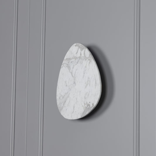 Medusa Beyaz Mermerli Eskitme Led Aplik 27 cm