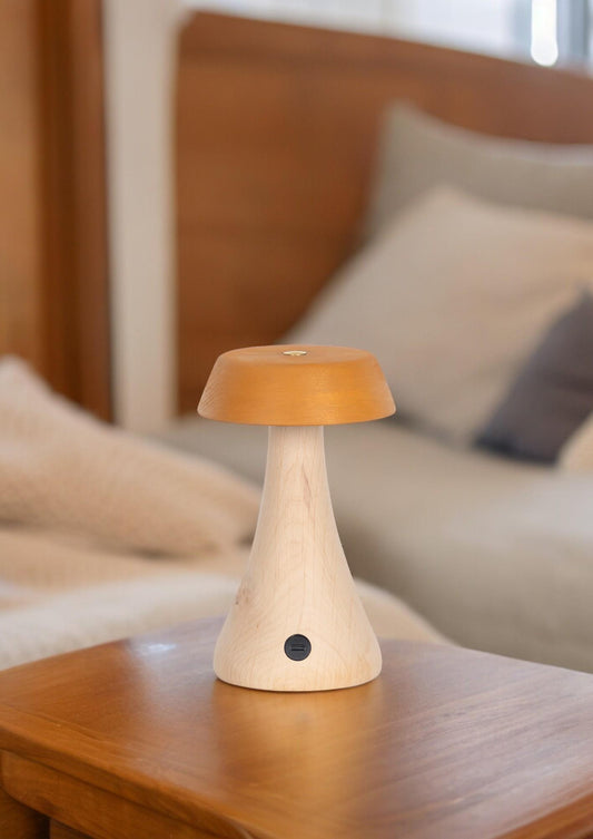 Morchella Şarjlı Sarı Masa Lambası
