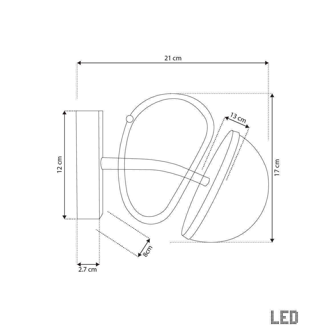 Nepal Platin Tekli Soft Cam Led Aplik
