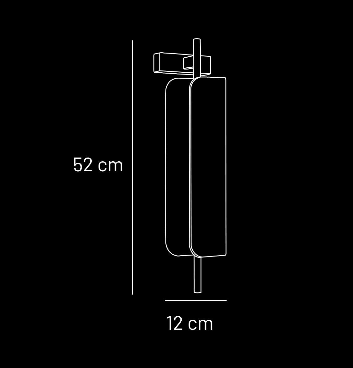 Orkos Beyaz Mermerli LED Aplik 52 cm