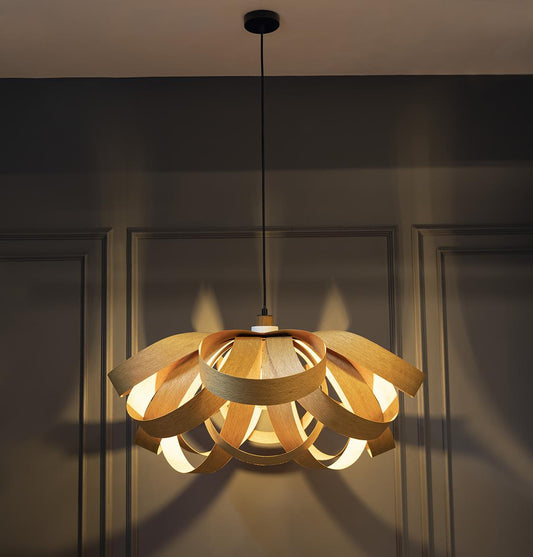 Papirus Çift Katlı Meşe Sarkıt Avize