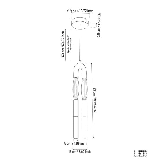 Pony At Saçı Koyu Eskitme Mermer Sarkıt Büyük Avize