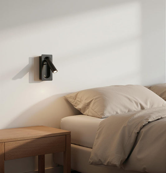 Rigo Mat Siyah Düz Spot 7X17 cm