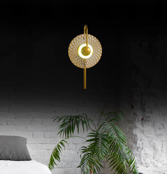 Vitale Tek Camlı Eskitme Led Aplik