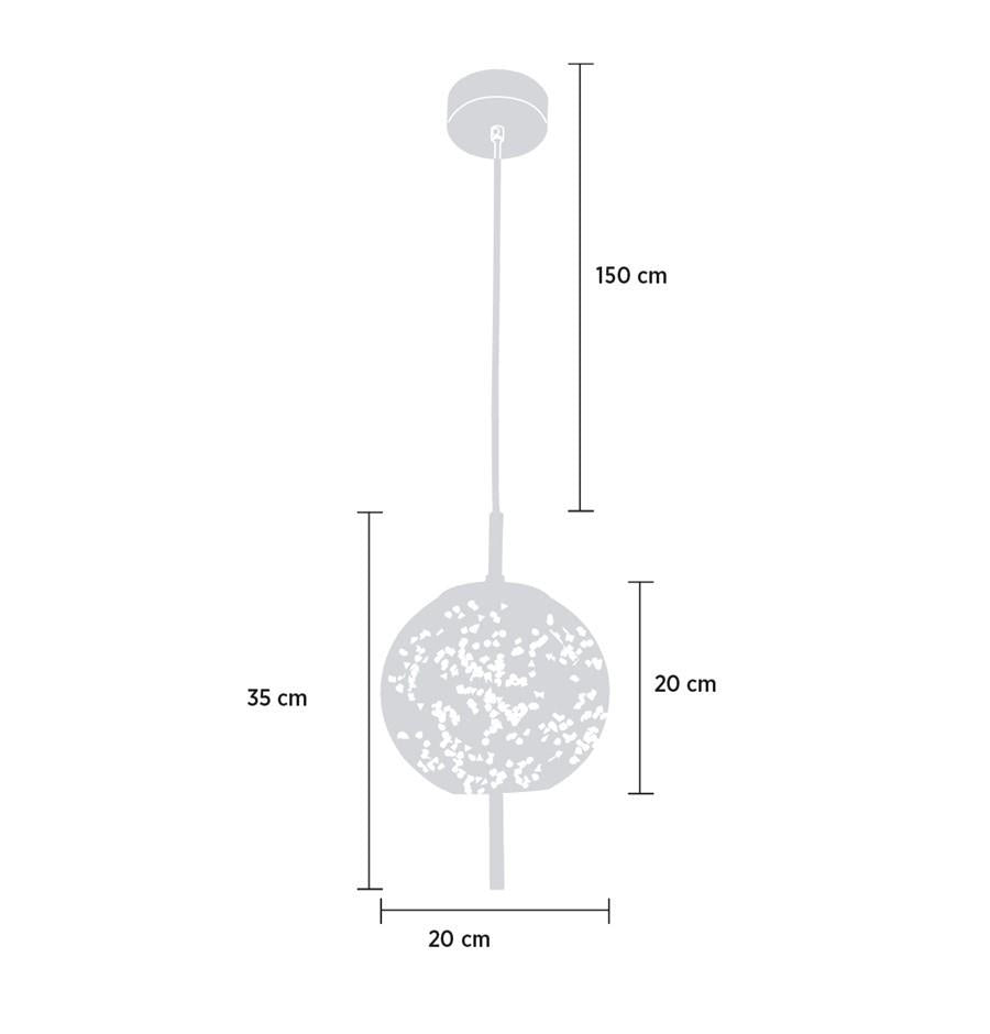 Viyana Eskitme Bal Cam Sarkıt Avize 20 cm