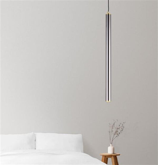 Yose Tekli Platin LED Sarkıt Avize 50 cm